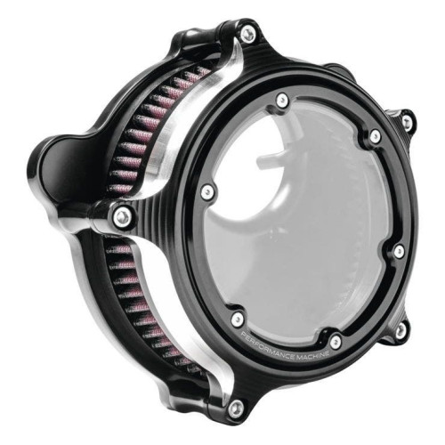 PartzBiz HD: 4407675-Performance Machine Black Cut Vision Series เครื่องฟอกอากาศ Harley Touring Softail 08-17 PartzBiz HD: 4407675-Performance Machine Black Cut Vision Series เครื่องฟอกอากาศ Harley Touring Softail 08-17