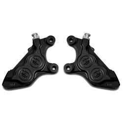 PartzBiz HD PM0052-2425-SMB & PM0052-2424-SMB - Performance Machine Black Ops 4 Piston Front Left Right Calipers Harley M8 17-Up PartzBiz HD PM0052-2425-SMB & PM0052-2424-SMB - Performance Machine Black Ops 4 Piston Front Left Right Calipers Harley M8 17-Up