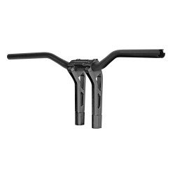 PartzBiz HD PM0208-2186M-SMB - Performance Machine Black Ops Phatbar Riser Kit External Wiring Harley Cable TBW