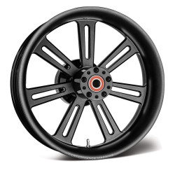 PartzBiz HD PM1270-7814R-SRR-SMB - Performance Machine Black Sierra Rear Wheel 18x5.5 No ABS Dual Disc Touring 09-Up PartzBiz HD PM1270-7814R-SRR-SMB - Performance Machine Black Sierra Rear Wheel 18x5.5 No ABS Dual Disc Touring 09-Up