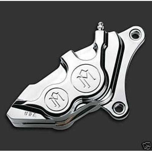 PartzBiz HD: 4407586-Performance Machine Chrome Dual Disc 4 Piston Front Calipers 00-07 Harley Touring | 0053-2919-CH; 0053-2920-ช PartzBiz HD: 4407586-Performance Machine Chrome Dual Disc 4 Piston Front Calipers 00-07 Harley Touring | 0053-2919-CH; 0053-2920-ช