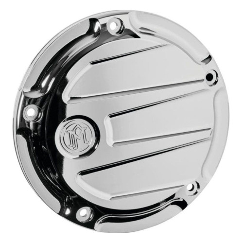 PartzBiz HD: 4407573-Performance Machine Chrome Scallop Clear Derby Cover Harley Touring 16-20 PartzBiz HD: 4407573-Performance Machine Chrome Scallop Clear Derby Cover Harley Touring 16-20