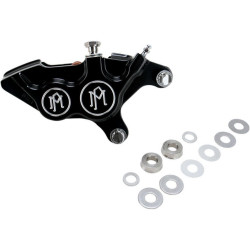 PartzBiz HD PM0053-2920-BM - Performance Machine Contrast Cut Black Right Side Caliper for 2000-up Harley 11.5 | 0053-2920-BM PartzBiz HD PM0053-2920-BM - Performance Machine Contrast Cut Black Right Side Caliper for 2000-up Harley 11.5 | 0053-2920-BM