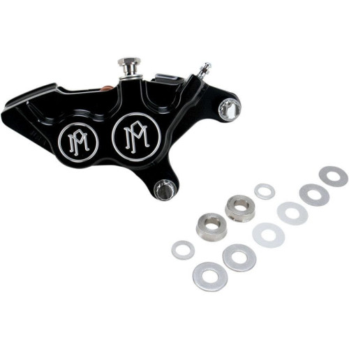 PartzBiz HD: 4407524-Performance Machine Contrast Cut Black Right Side Caliper for 2000-up Harley 11.5 | 0053-2920-BM PartzBiz HD: 4407524-Performance Machine Contrast Cut Black Right Side Caliper for 2000-up Harley 11.5 | 0053-2920-BM