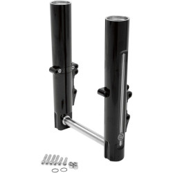 PartzBiz HD PM0208-2052-BM - Performance Machine PM Black Contrast Dual Disc Lower Legs Sliders 00-07 FLH | Performance Machine PartzBiz HD PM0208-2052-BM - Performance Machine PM Black Contrast Dual Disc Lower Legs Sliders 00-07 FLH | Performance Machine