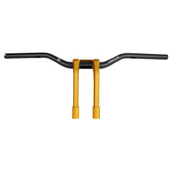 PartzBiz HD PM0208-2187M-SMG - Performance Machine Gold Ops Phatbar Riser Kit Internal Wiring Harley Cable TBW