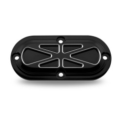 PartzBiz HD PM0177-2054-BM - Performance Machine PM Black Contrast Cut Formula Inspection Cover Harley 84-06 | 0177-2054-BM PartzBiz HD PM0177-2054-BM - Performance Machine PM Black Contrast Cut Formula Inspection Cover Harley 84-06 | 0177-2054-BM