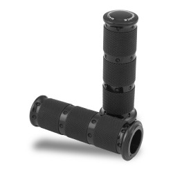 PartzBiz HD PM0063-2087-B - Performance Machine PM XLS Black Contour Renthal Hand Grips TBW 08-17 | 0063-2087-B PartzBiz HD PM0063-2087-B - Performance Machine PM XLS Black Contour Renthal Hand Grips TBW 08-17 | 0063-2087-B