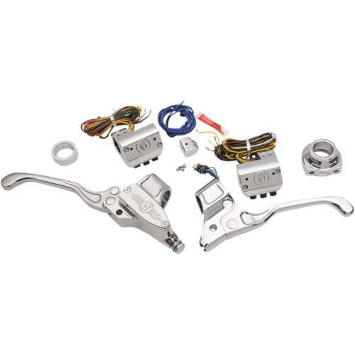 PartzBiz HD: 4407411-Performance Machine PM Chrome 9/16 แฮนด์ควบคุมสายคลัตช์ 3 ปุ่ม | 0062-4019-ช PartzBiz HD: 4407411-Performance Machine PM Chrome 9/16 แฮนด์ควบคุมสายคลัตช์ 3 ปุ่ม | 0062-4019-ช