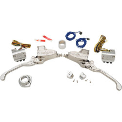 PartzBiz HD PM0062-4020-CH - Performance Machine PM Chrome 9/16 Handlebar Controls Hydraulic Clutch 3 Button | 0062-4020-CH PartzBiz HD PM0062-4020-CH - Performance Machine PM Chrome 9/16 Handlebar Controls Hydraulic Clutch 3 Button | 0062-4020-CH