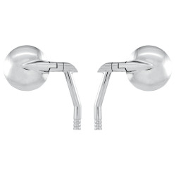 PartzBiz HD PM0064-2035-CH (x2) - Performance Machine PM Chrome Vision Round Handlebar Mirrors Pair Harley & Metric 0064-2035-CH X2 PartzBiz HD PM0064-2035-CH (x2) - Performance Machine PM Chrome Vision Round Handlebar Mirrors Pair Harley & Metric 0064-2035-CH X2
