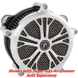 PartzBiz HD PM0206-2010DIX-CH - Performance Machine PM Dixon Chrome Super Gas Air Cleaner Insert Only | 0206-2010DIX-CH