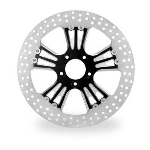 PartzBiz HD: 4407325-Performance Machine PM Icon Black Platinum Cut Front 13" Brake Rotor Harley | 0133-3015ICNS-BMP