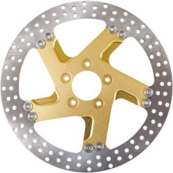 PartzBiz HD PM0133-1800FACL-SMG - Performance Machine Pro-Am Gold Ops Two Piece 11.8 Front Left Brake Rotor 08-19 1710-3739 17103739 FLHT FLHR FLTR FLHX electra road street glide king PartzBiz HD PM0133-1800FACL-SMG - Performance Machine Pro-Am Gold Ops Two Piece 11.8 Front Left Brake Rotor 08-19 1710-3739 17103739 FLHT FLHR FLTR FLHX electra road street glide king