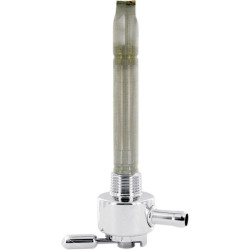 PartzBiz HD DSDS390255 - Pingel 4211-CR 3/8 NPT Smooth Round CHR Power-FLO Fuel Valve Petcock 90 Rear | 4211-CR PartzBiz HD DSDS390255 - Pingel 4211-CR 3/8 NPT Smooth Round CHR Power-FLO Fuel Valve Petcock 90 Rear | 4211-CR