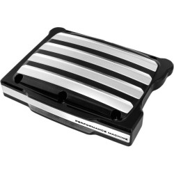 PartzBiz HD PM0177-2037-BM - Performance Machine Black Contrast Cut Drive Rocker Box Cover Harley Twin Cam | 0177-2037-BM PartzBiz HD PM0177-2037-BM - Performance Machine Black Contrast Cut Drive Rocker Box Cover Harley Twin Cam | 0177-2037-BM