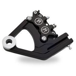 PartzBiz HD PM1285-0052-BM - PM Black Contrast Cut Rear BrakeCaliper Bracket Harley Softail 00-07 - 1285-0052-BM PartzBiz HD PM1285-0052-BM - PM Black Contrast Cut Rear BrakeCaliper Bracket Harley Softail 00-07 - 1285-0052-BM