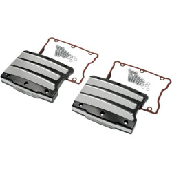PartzBiz HD PM0177-2021-BMP - Performance Machine Black Platinum Cut Scallop Rocker Box Covers Harley Twin 99- | 0177-2021-BMP PartzBiz HD PM0177-2021-BMP - Performance Machine Black Platinum Cut Scallop Rocker Box Covers Harley Twin 99- | 0177-2021-BMP