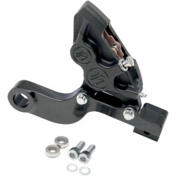 PartzBiz HD PM1257-0081-A-SMB - PM Black Ops 4 Piston Rear Brake Caliper for Harley Touring 08-14 W/ PM Disc - 1257-0081-A-SMB PartzBiz HD PM1257-0081-A-SMB - PM Black Ops 4 Piston Rear Brake Caliper for Harley Touring 08-14 W/ PM Disc - 1257-0081-A-SMB
