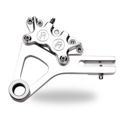 PartzBiz HD PM1295-0052-CH - PM Chrome 4 Piston Rear Brake Caliper for Harley Dyna 06-07 Models - 1295-0052-CH PartzBiz HD PM1295-0052-CH - PM Chrome 4 Piston Rear Brake Caliper for Harley Dyna 06-07 Models - 1295-0052-CH
