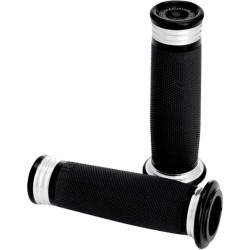PartzBiz HD PM0063-2057-BM - Performance Machine PM Black Contrast Merc Hand Grips Harley Throttle By Wire | 0063-2057-BM PartzBiz HD PM0063-2057-BM - Performance Machine PM Black Contrast Merc Hand Grips Harley Throttle By Wire | 0063-2057-BM