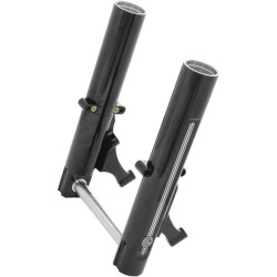 PartzBiz HD PM0208-2098-BM - PM Radial Caliper Black Contrast Dual Disc Lower Legs Sliders Harley 14-18 FLH | 0208-2098-BM PartzBiz HD PM0208-2098-BM - PM Radial Caliper Black Contrast Dual Disc Lower Legs Sliders Harley 14-18 FLH | 0208-2098-BM