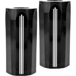 PartzBiz HD PM0208-2045-BM - Performance Machine PM Black Tech Fork Boots Upper Slider Covers Harley 84-13 | 0208-2045-BM PartzBiz HD PM0208-2045-BM - Performance Machine PM Black Tech Fork Boots Upper Slider Covers Harley 84-13 | 0208-2045-BM