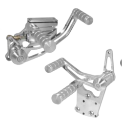 PartzBiz HD MU45897 - Polished Billet Forward Control Foot Peg Kit 3/4" Harley Big Twin 4 Speed 36-99 PartzBiz HD MU45897 - Polished Billet Forward Control Foot Peg Kit 3/4" Harley Big Twin 4 Speed 36-99