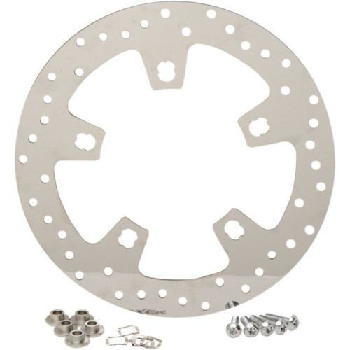 PartzBiz HD: 4406909-Polished Stainless Custom Mirror Polished Front Brake Rotor 14-15 Harley FLH | 1710-2403 PartzBiz HD: 4406909-Polished Stainless Custom Mirror Polished Front Brake Rotor 14-15 Harley FLH | 1710-2403