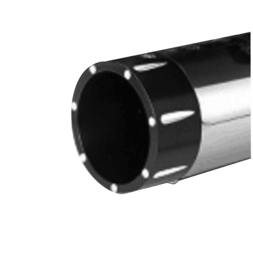PartzBiz HD: 4406890-Power House Chrome 3.5 Slip-On Mufflers Black Tear Drop Tip Harley Dresser 85-16 PartzBiz HD: 4406890-Power House Chrome 3.5 Slip-On Mufflers Black Tear Drop Tip Harley Dresser 85-16