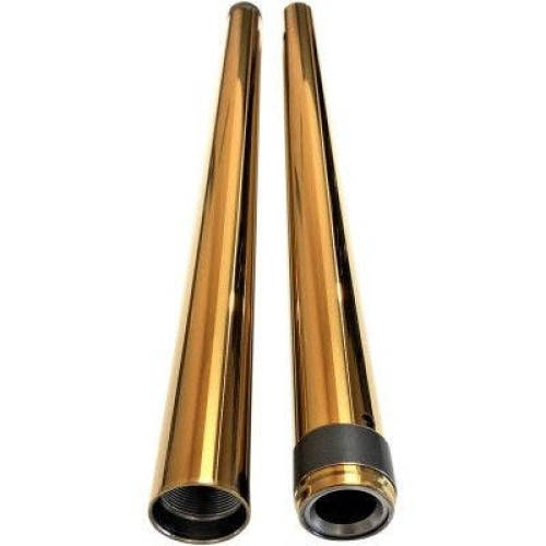 PartzBiz HD: 4406807-Pro One 105130G Gold 49 MM 27.50 ” ความยาวท่อส้อมคู่ Harley Dyna FXD 06-17 Best new suspension upgrade replacement custom chopper bobber