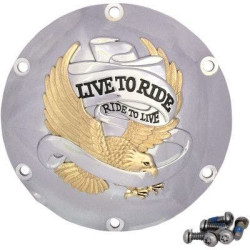 PartzBiz HD DS11070630 - Drag Specialties Gold Live To Ride Derby Cover 6-Hole Harley Sportster 04-Up XL Sporty buy best for 883 1200 1107-0629 11070629 PartzBiz HD DS11070630 - Drag Specialties Gold Live To Ride Derby Cover 6-Hole Harley Sportster 04-Up XL Sporty buy best for 883 1200 1107-0629 11070629
