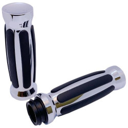 PartzBiz HD DS06302631 - Pro-One 490001 Chrome ด้ามจับยางตรงแบบกำหนดเอง TBW Harley Big Twin 08-20 PartzBiz HD DS06302631 - Pro-One 490001 Chrome ด้ามจับยางตรงแบบกำหนดเอง TBW Harley Big Twin 08-20