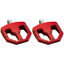 PartzBiz HD DS16202283 - Pro One 500761R สีแดง BMX V1 ชาย Billet เท้า Peg Harley & Metric Clevis Mount
