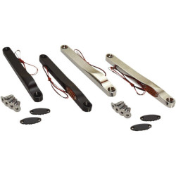 PartzBiz HD DS20201538 - Pro-One Pro-1 909110 Chrome LEDควันรมควันAmberด้านหน้าไฟเลี้ยว 00-17 Harley Davidson Fat Boy FLSTF 2020-1538 20201538