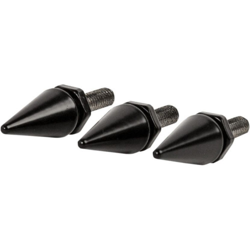 PartzBiz HD: 4406705-ชุดติดตั้งกระจกหน้ารถ Pro Pad Black Spike Style Harley Batwing FLHX 96-13 | WTS75-SSET-B
