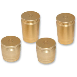 PartzBiz HD DS35500275 - Pro Pad Brass Finish 4 ชิ้น Billet Docking Hardware Station ครอบคลุมสำหรับ Harley | DSC-SC-SET PartzBiz HD DS35500275 - Pro Pad Brass Finish 4 ชิ้น Billet Docking Hardware Station ครอบคลุมสำหรับ Harley | DSC-SC-SET