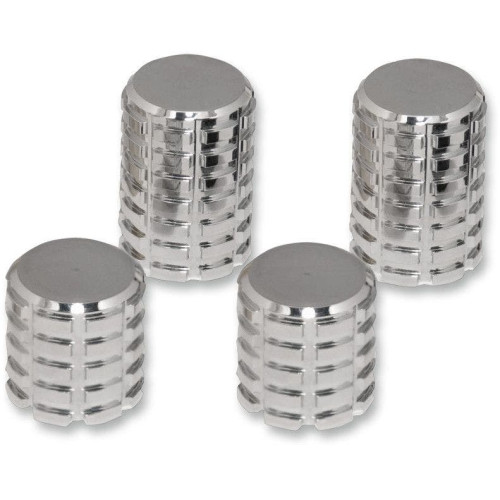 PartzBiz HD: 4406710-Pro Pad Chrome Finish 4 Piece Billet Docking Hardware Station Covers for Harley | DSC-FP-CSET PartzBiz HD: 4406710-Pro Pad Chrome Finish 4 Piece Billet Docking Hardware Station Covers for Harley | DSC-FP-CSET