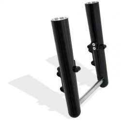 PartzBiz HD AN06-551 - Arlen Ness Hot Fork Legs Lower Sliders Smooth Black Harley Softail 07-15 FLST | 06-551 0403-0049 04030049 best for flstf davidson custom upgrade replacement buy