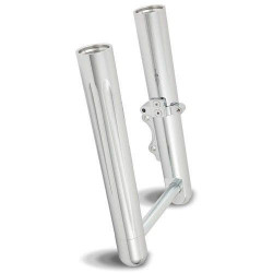 PartzBiz HD AN06-556 - Arlen Ness Hot Fork ขาล่าง Sliders Deep Cut Chrome Harley Softail 00-06 FLST | 06-556 PartzBiz HD AN06-556 - Arlen Ness Hot Fork ขาล่าง Sliders Deep Cut Chrome Harley Softail 00-06 FLST | 06-556