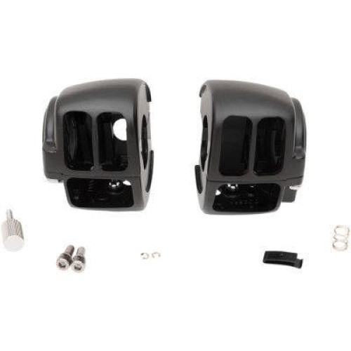 PartzBiz HD: 4406336-Drag Black 1 1/4" Handlebar Control Radio Switch Housing Kit Harley FLHR 96-07 0616-0357 06160357 dyna glide wide electra road street king sportster sporty mechanical hydraulic disc single dual Harley Davidson Softail Fat Boy Slim FLSS FLSTFBS Custom PartzBiz HD: 4406336-Drag Black 1 1/4" Handlebar Control Radio Switch Housing Kit Harley FLHR 96-07 0616-0357 06160357 dyna glide wide electra road street king sportster sporty mechanical hydraulic disc single dual Harley Davidson Softail Fat Boy Slim FLSS FLSTFBS Custom