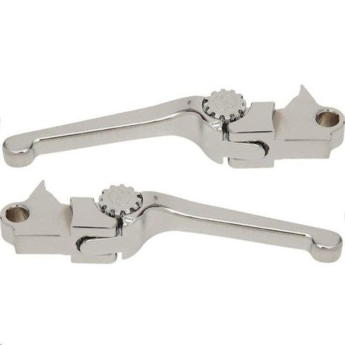 PartzBiz HD: 4406286-PSR 12-01666-20 Chrome Anthem Shorty Adjustable Lever Pair Harley Touring 21-Up PartzBiz HD: 4406286-PSR 12-01666-20 Chrome Anthem Shorty Adjustable Lever Pair Harley Touring 21-Up