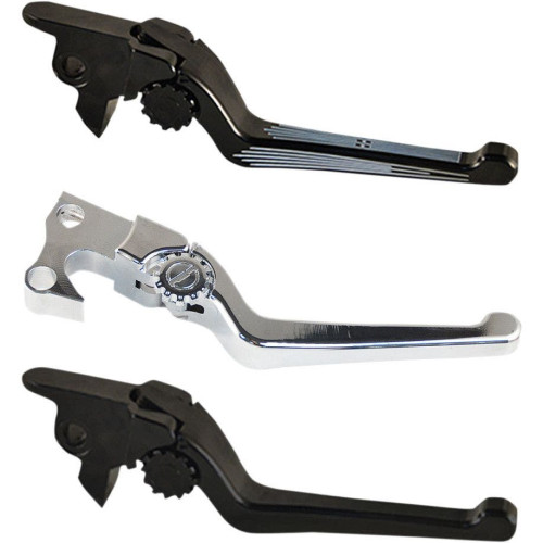 PartzBiz HD: 4406294-PSR Black Anthem Adjustable Handlebar Levers for Harley 08-13 FLH/T Cable Clutch | 12-00652-22 PartzBiz HD: 4406294-PSR Black Anthem Adjustable Handlebar Levers for Harley 08-13 FLH/T Cable Clutch | 12-00652-22