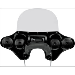 PartzBiz HD DS23300113 - Hoppe Quadzilla Quick Detach Fairing w/ Speakers & Jenson FLD | HDF-SWBK-QZ PartzBiz HD DS23300113 - Hoppe Quadzilla Quick Detach Fairing w/ Speakers & Jenson FLD | HDF-SWBK-QZ
