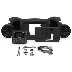 PartzBiz HD RF-RZR14-STG1 - Rockford Fosgate PMX-1 Front Speaker Kit Polaris RZR Gen3 14-21 RZR14-STG1