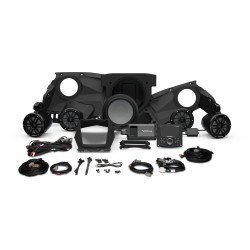 PartzBiz HD RF-X317-STG4 - Rockford Fosgate PMX-2 800w Front Rear Color Optix Speaker Subwoofer Kit Can-Am X3 X317-STG4