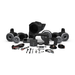 PartzBiz HD RF-RZR14-STG6 - Rockford Fosgate PMX-3 1500w Front Rear Color Optix Speaker Subwoofer Polaris RZR