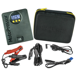 PartzBiz HD MU20125 - Rocky Creek MotoPressor Automatic Mini Air Pump for Motorcycle Tires 20125 tools puncture fix repair maintenance check safety universal