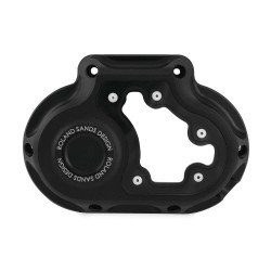 PartzBiz HD PM0177-2074-SMB - Roland Sands Design Black Ops Clarity 6 สปีดฝาครอบสายคลัตช์ Softail '18-Up 2018 2019 Harley-Davidson Milwaukee-Eight softail fat boy bob slim Heritage classic 6 speed