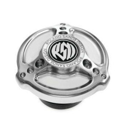 PartzBiz HD PM0210-2007-CH - Roland Sands Design ฝาถังน้ำมัน Tracker Chrome Harley Big Twin 96-20
